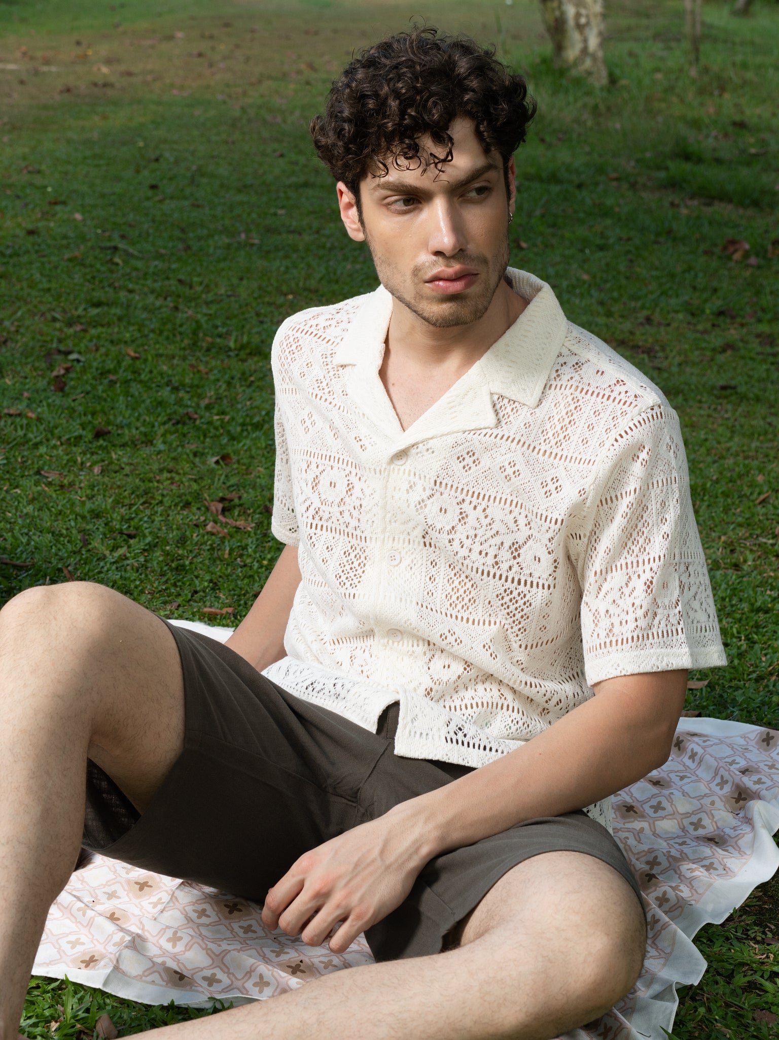 DEEDAT NATURE VERSE Regular Fit Casual Shirt - Beige