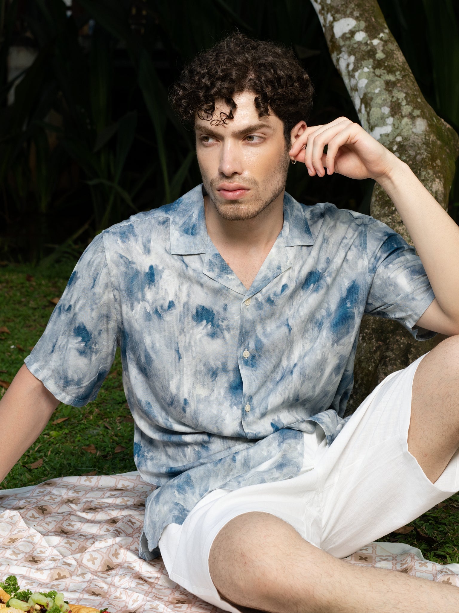 DEEDAT NATURE VERSE Regular Fit Casual Shirt - Blue