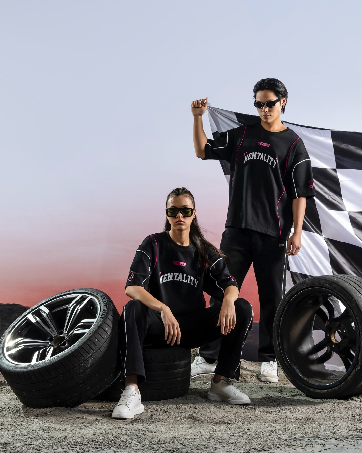 DEEDAT SUPREMACY Walker Oversized Tees - Black