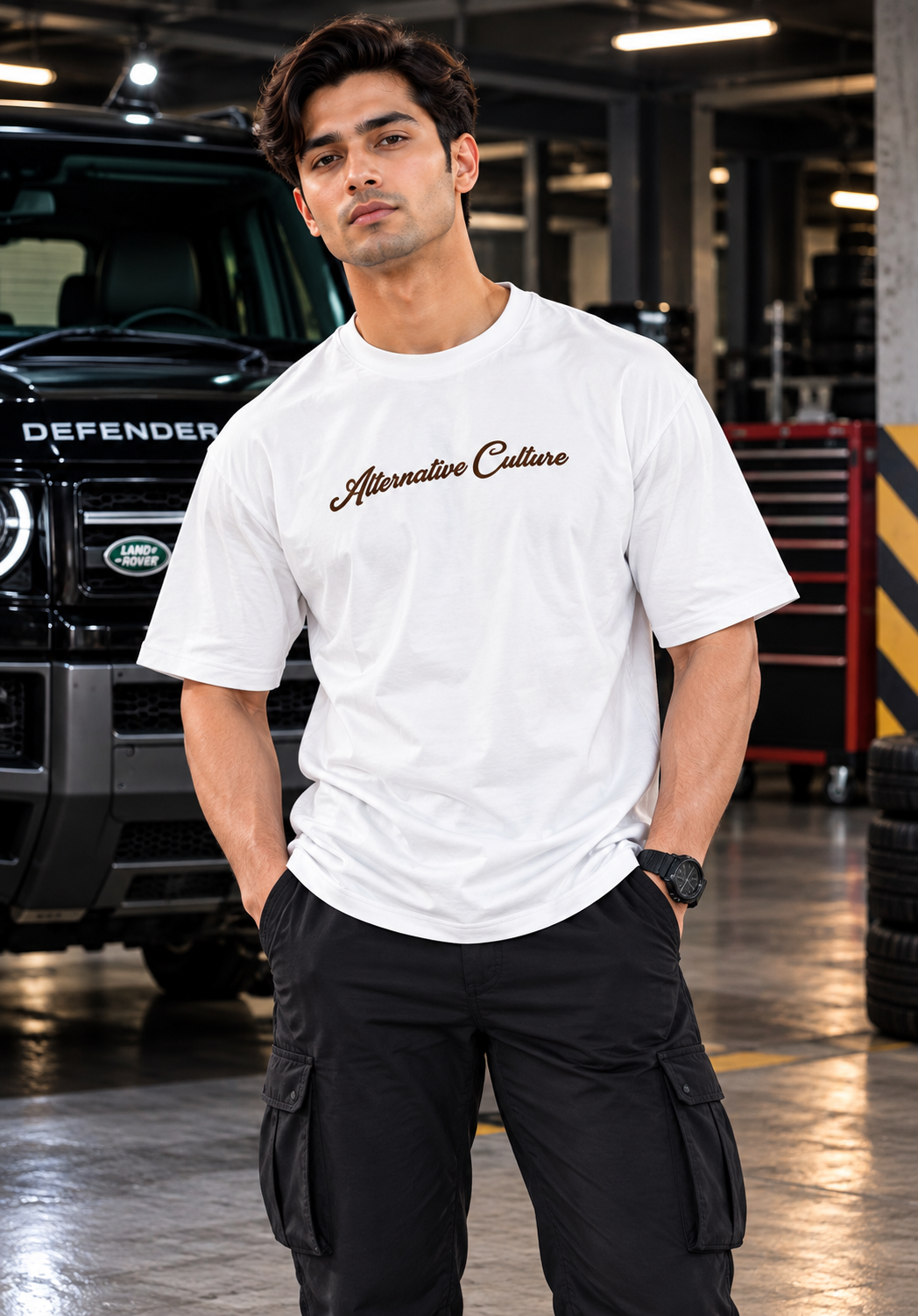 DEEDAT MAVERICK Oversized Tees - White