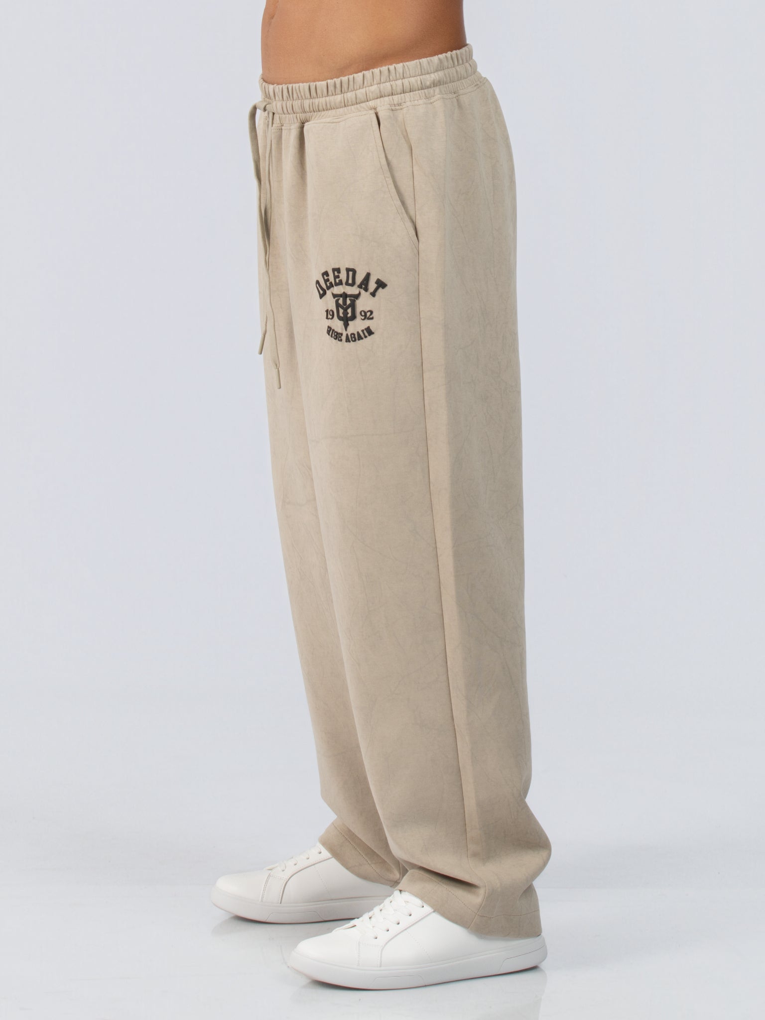 DEEDAT Standard Hem Oversized  Bottom - Beige