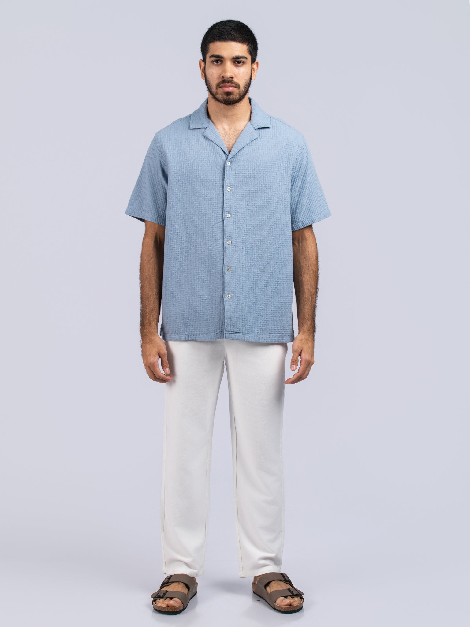 DEEDAT Regular Fit Casual Shirt - Blue