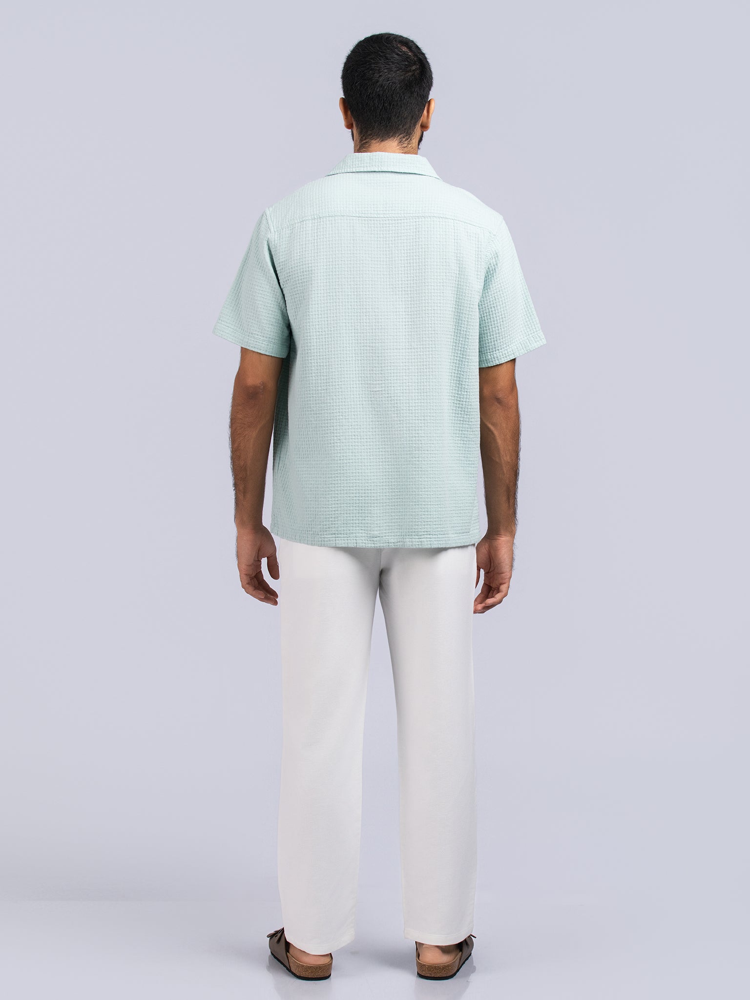 DEEDAT Regular Fit Casual Shirt - Green