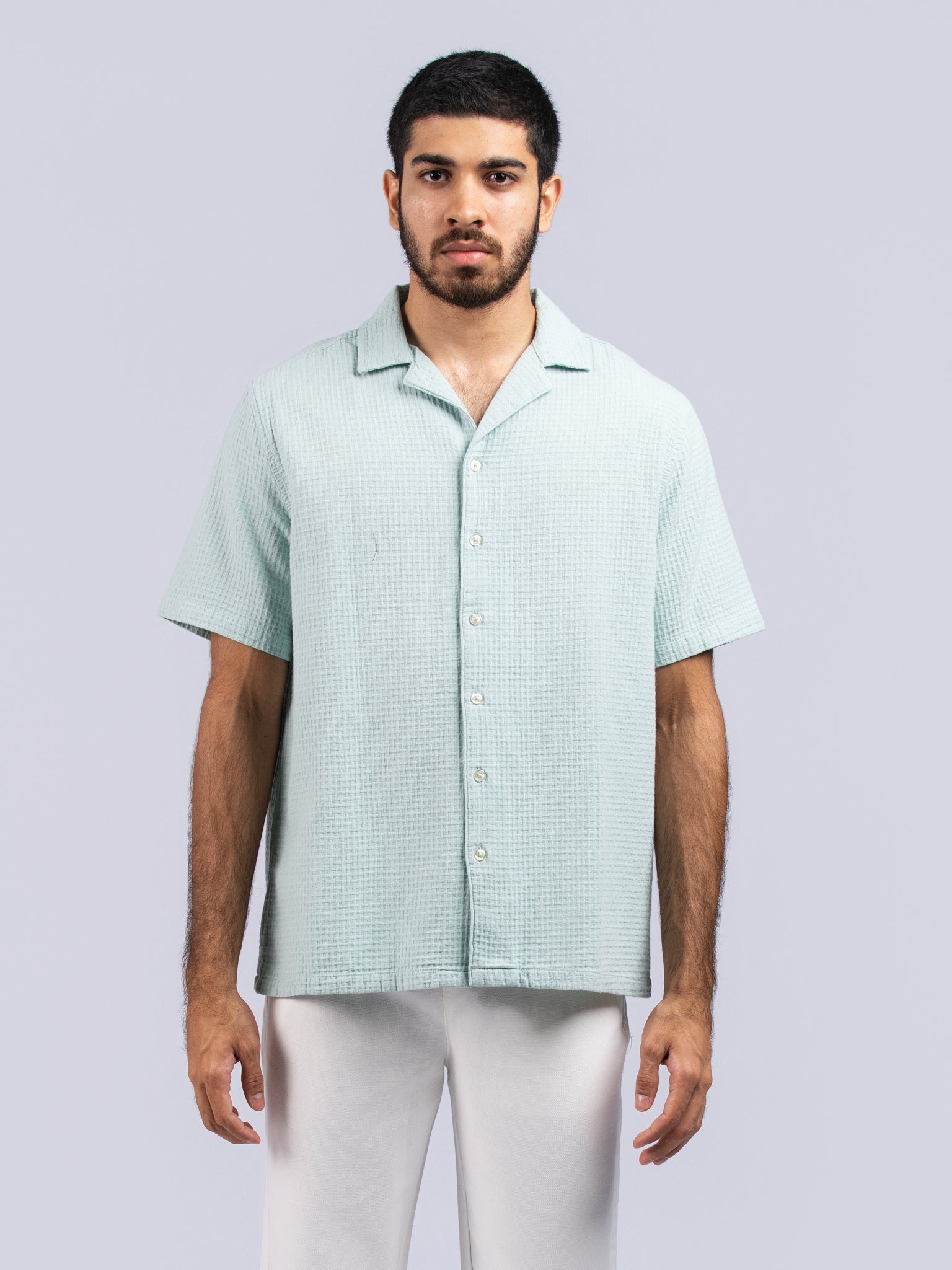 DEEDAT Regular Fit Casual Shirt - Green