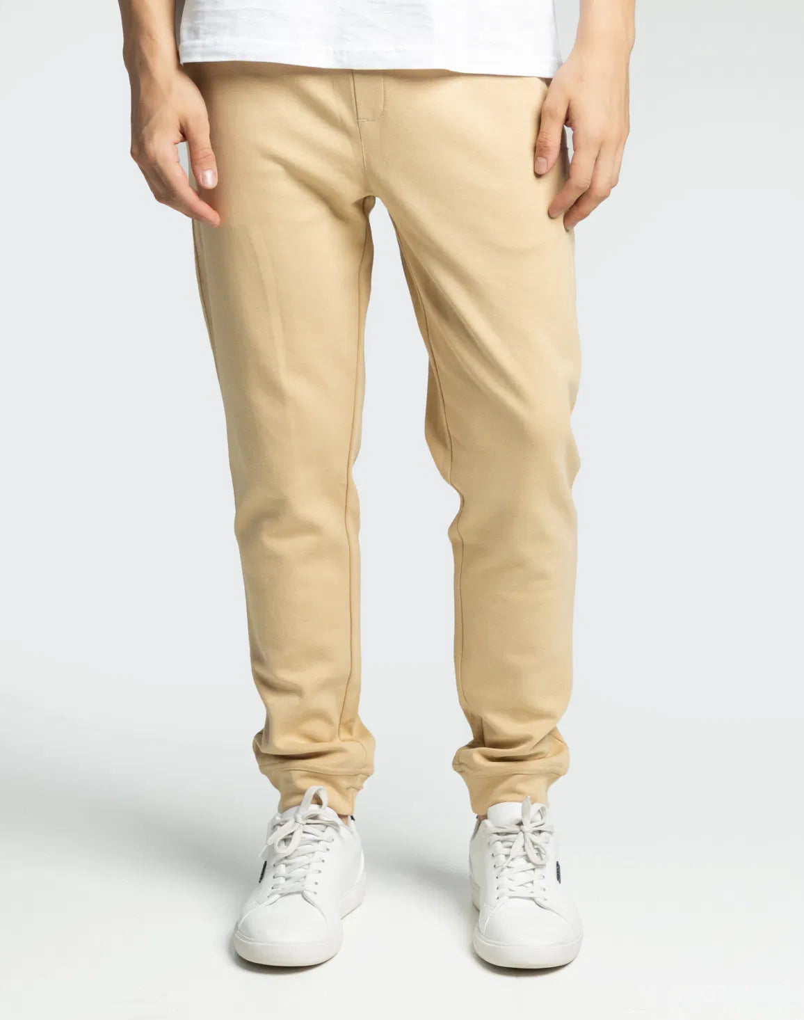 DEEDAT Men's Jogger Fit Bottom - Beige