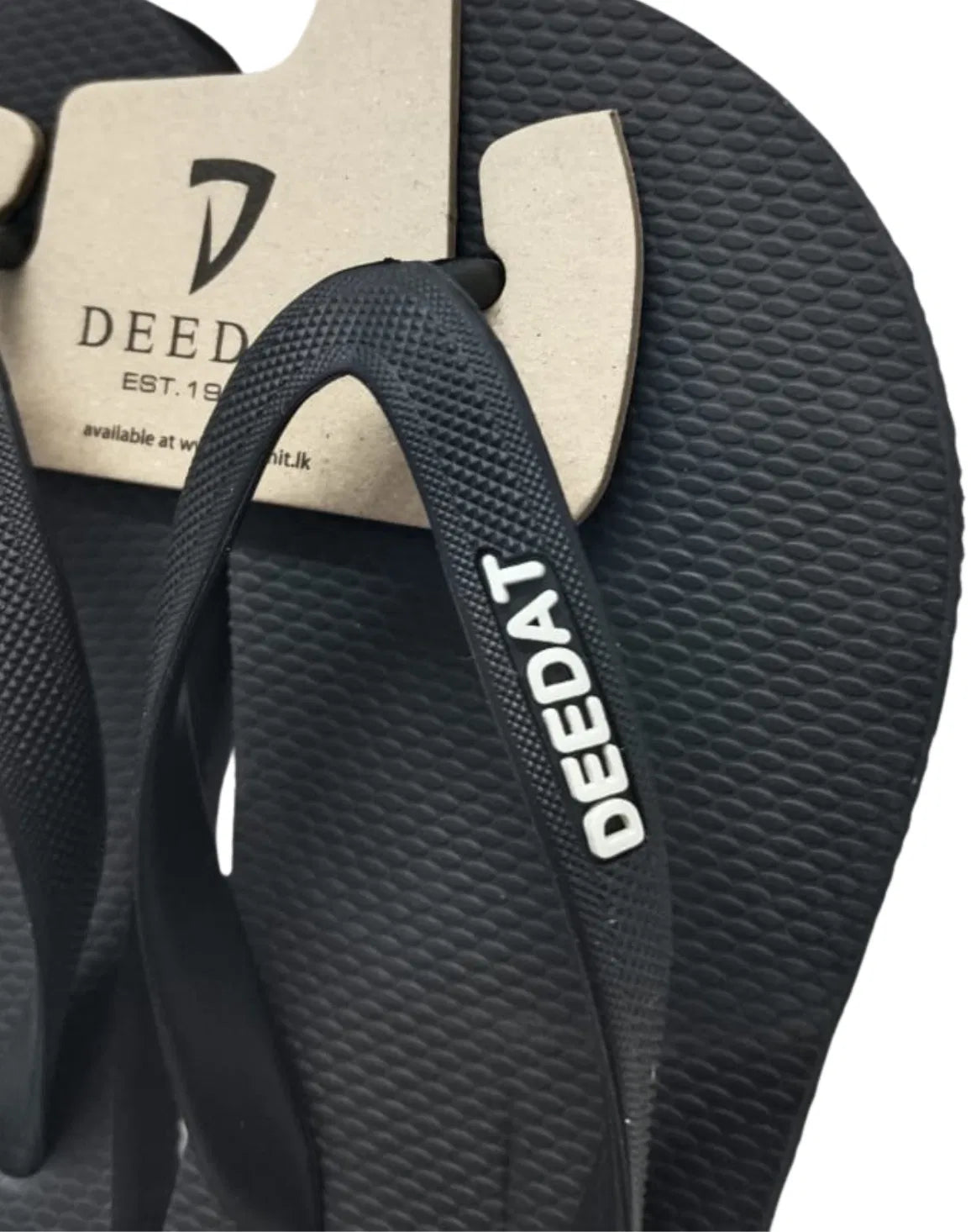 DEEDAT V-Strap Flip Flops - Black