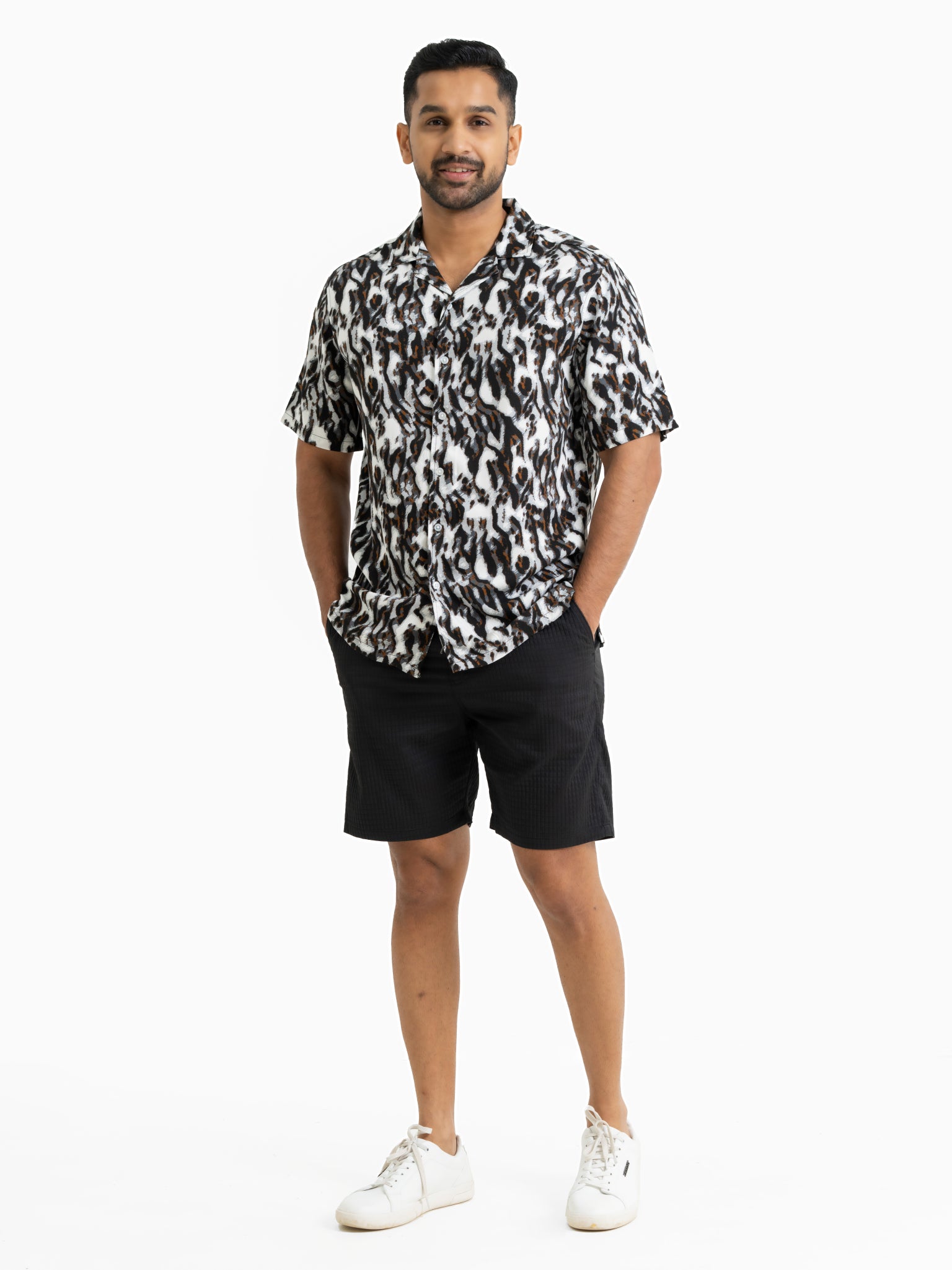 DEEDAT NATURE VERSE Casual Shirt - Black & Grey