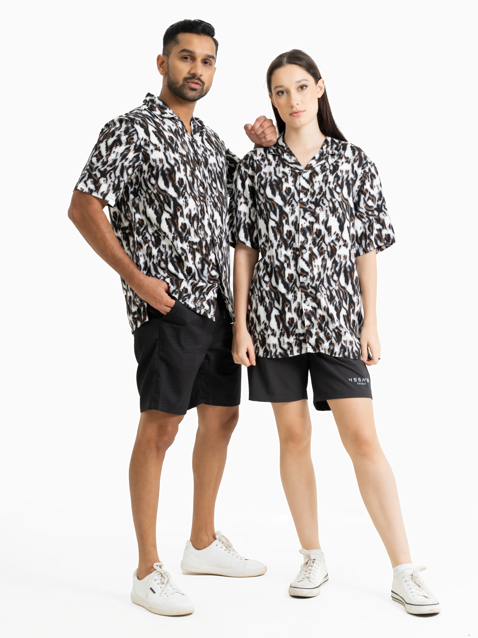 DEEDAT NATURE VERSE Casual Shirt - Black & Grey