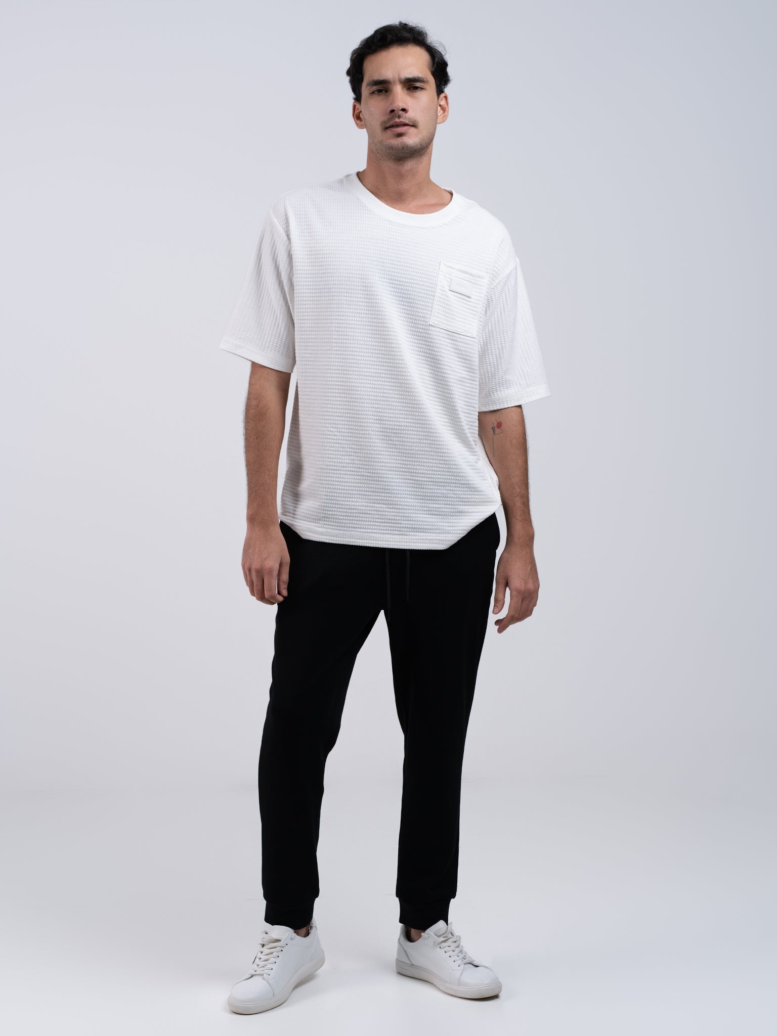DEEDAT Jogger Fit Plain Bottom - Black