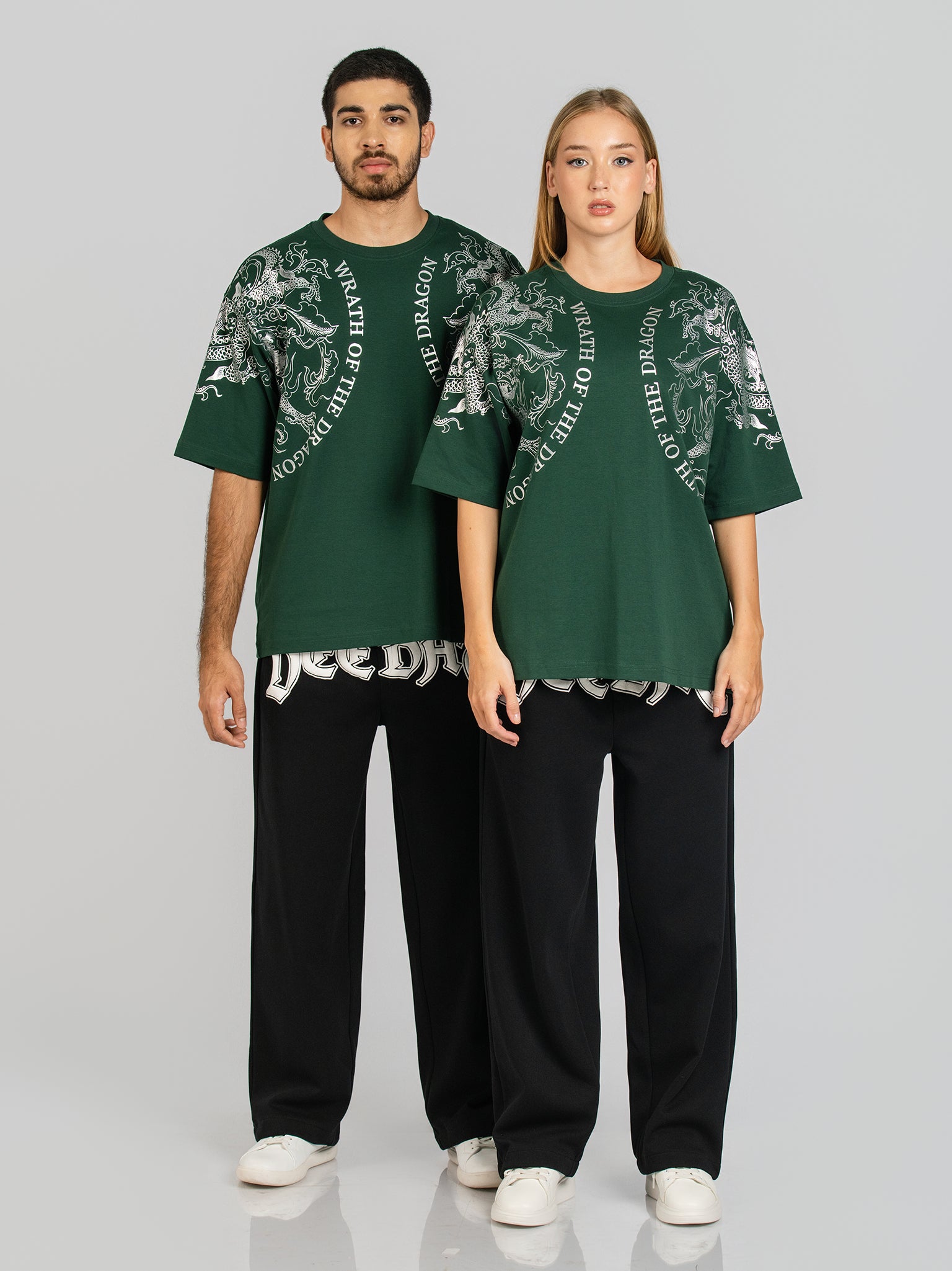 DEEDAT WINGS OF FIRE WALKER Oversized Tees - Green