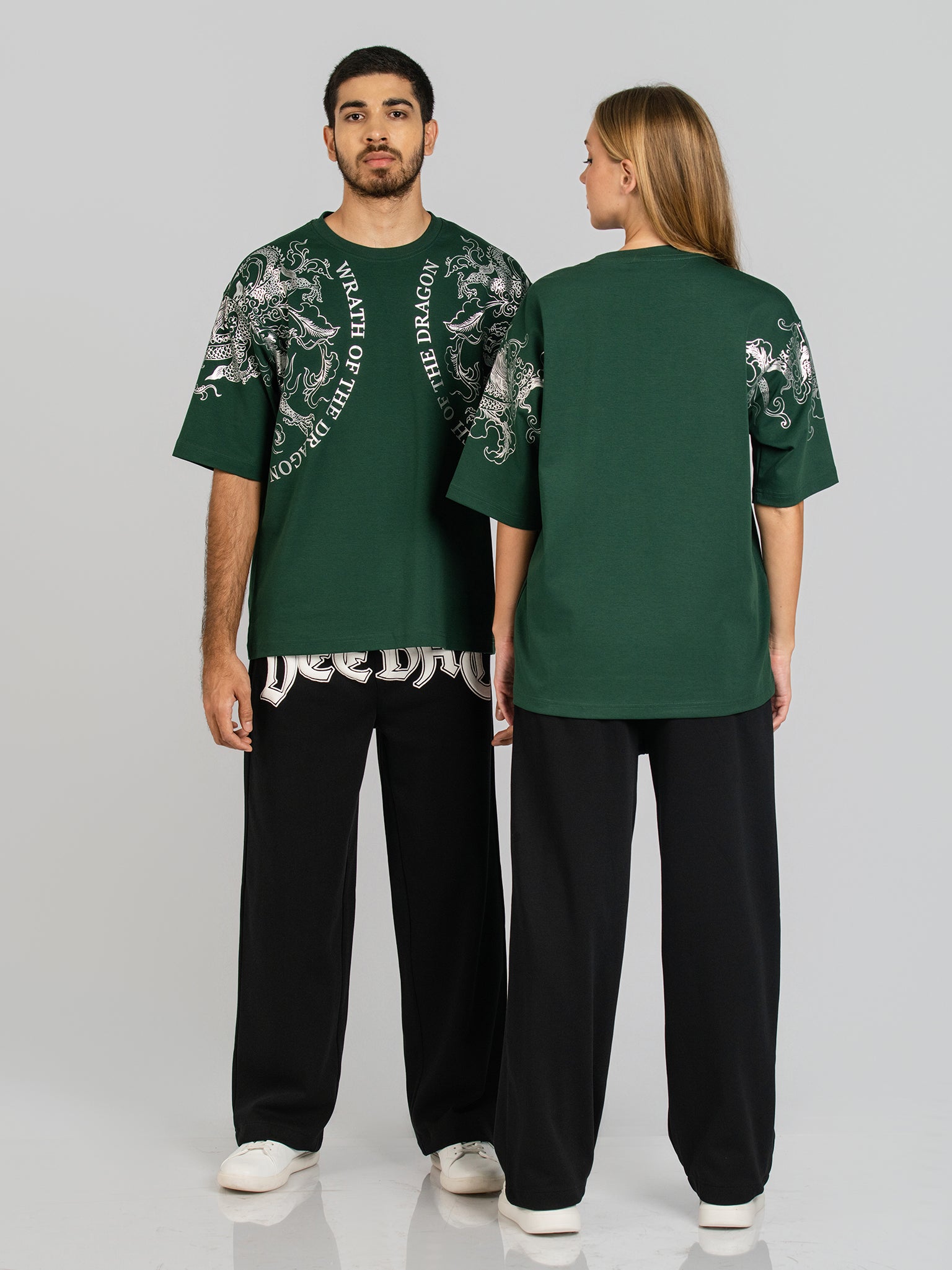 DEEDAT WINGS OF FIRE WALKER Oversized Tees - Green