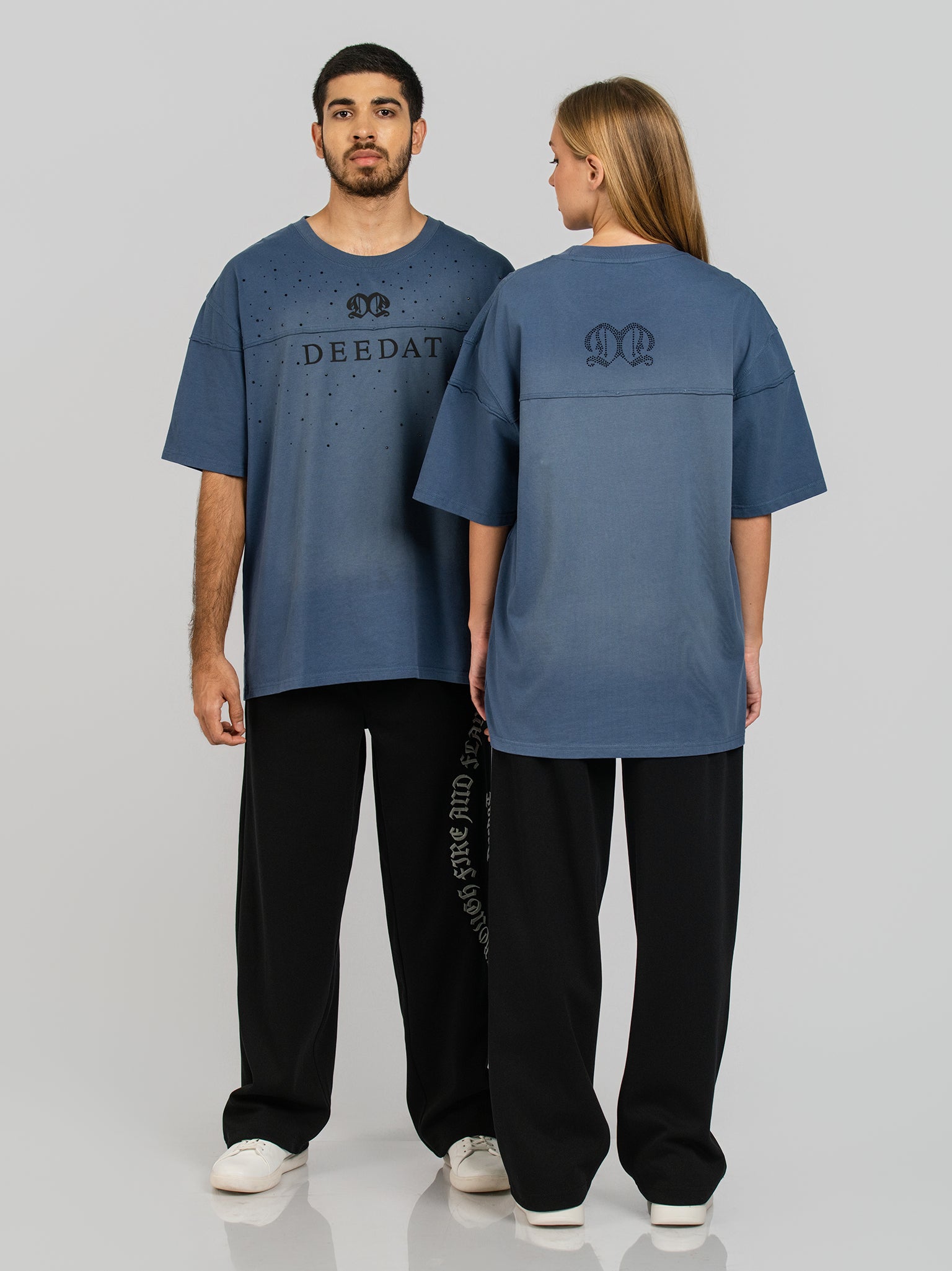 DEEDAT DEETOPIA MAVERIC Oversized Tees - Blue