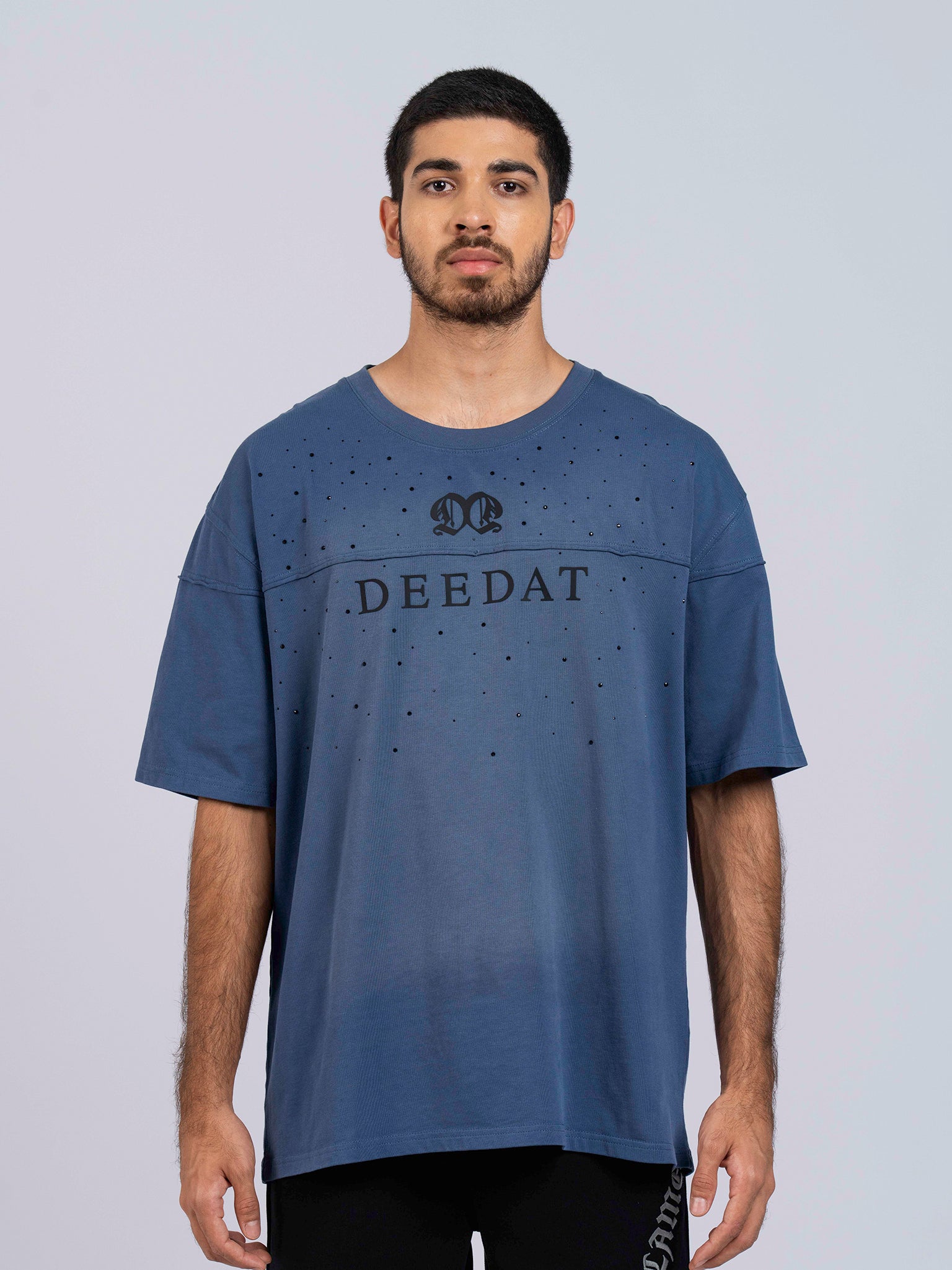 DEEDAT DEETOPIA MAVERIC Oversized Tees - Blue