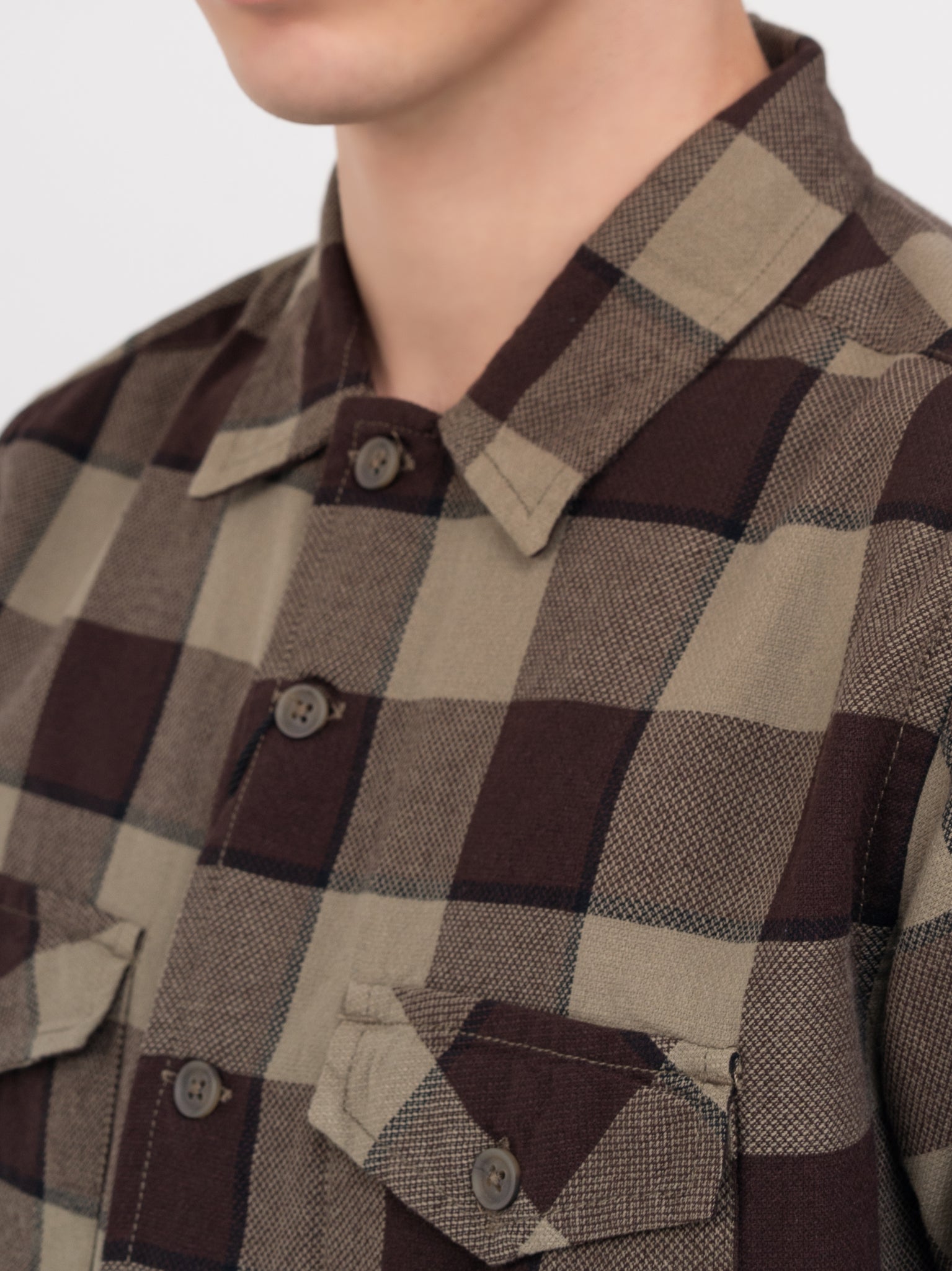 DEEDAT WILD WEST Long Sleeve Casual Shirt - Khaki