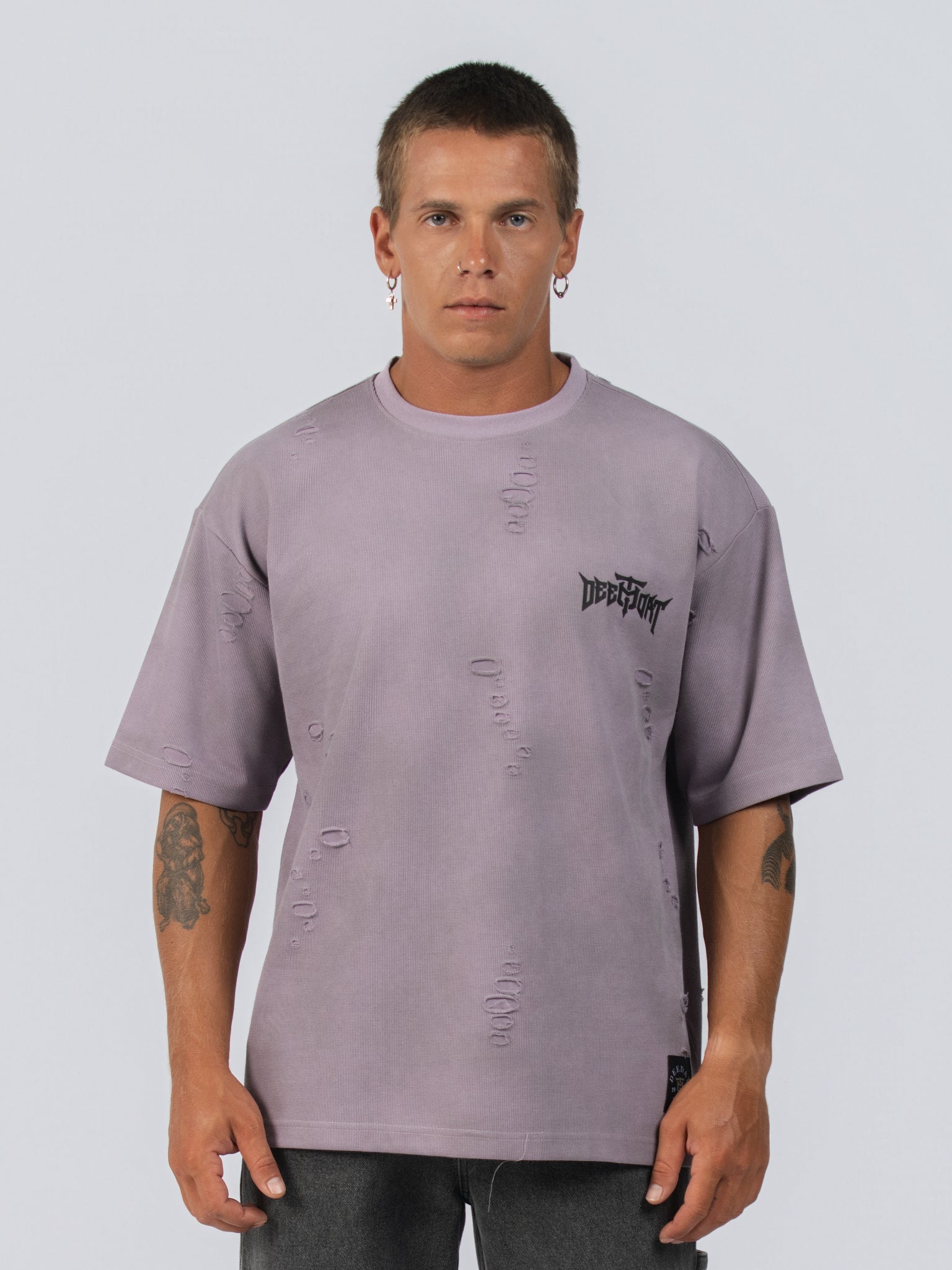 DEEDAT MAVERIC Oversized Tees - Purple