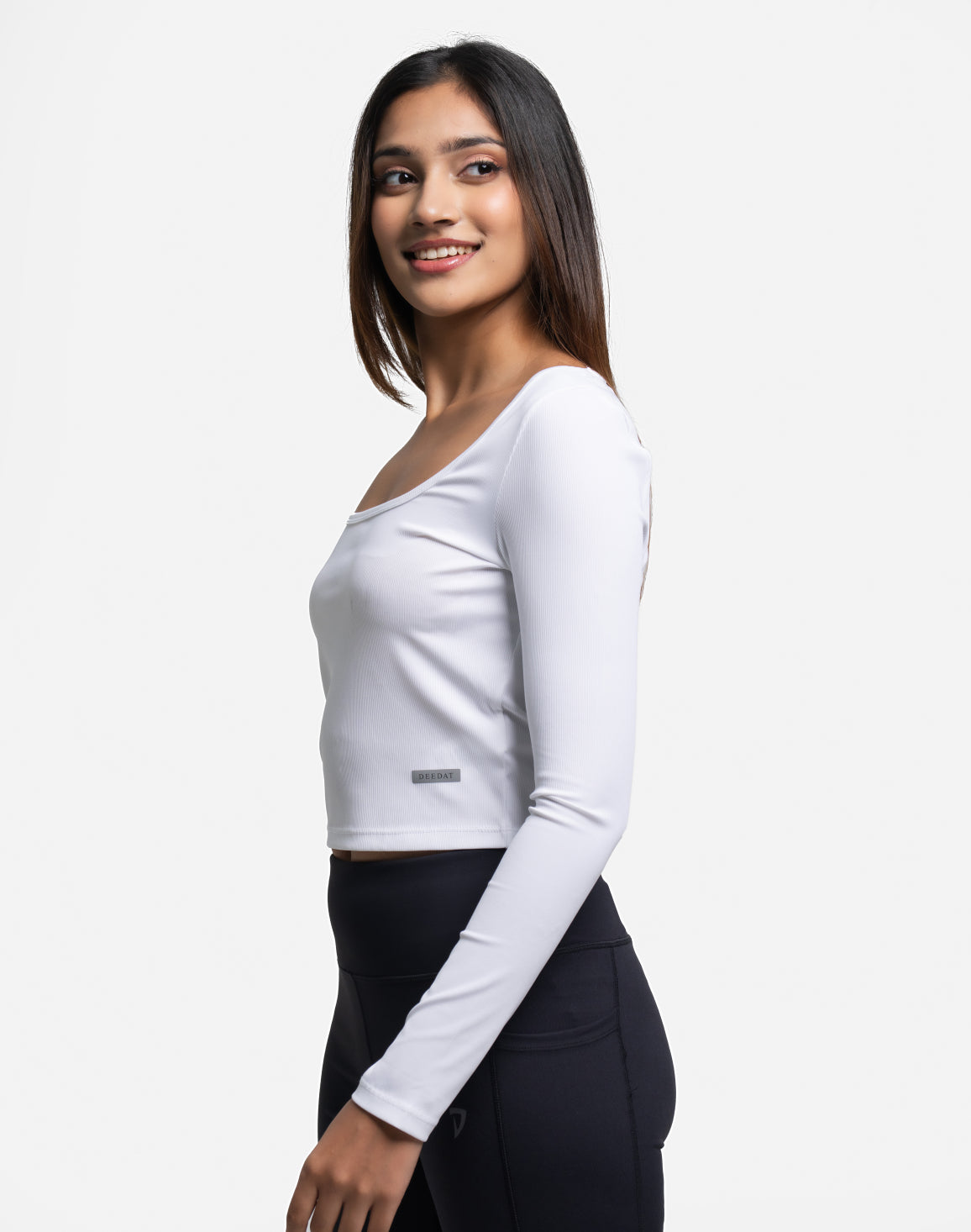 DEEDAT Women Long Sleeve Tee - White