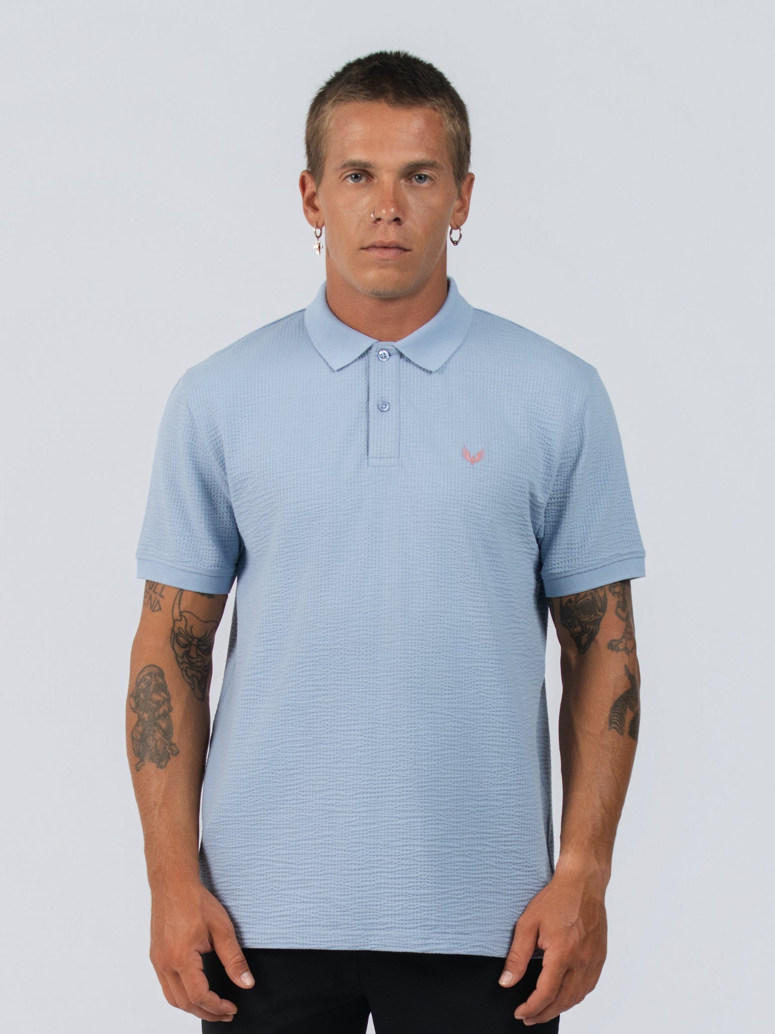 DEEDAT Short Sleeve Polo Regular fit - Sky Blue