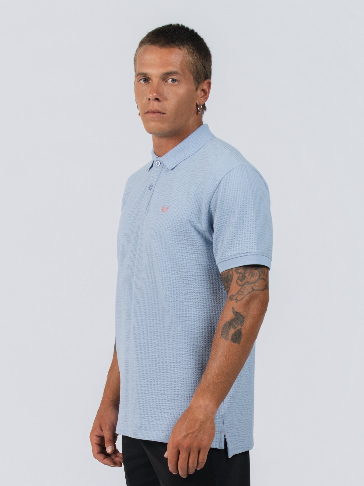 DEEDAT Short Sleeve Polo Regular fit - Sky Blue