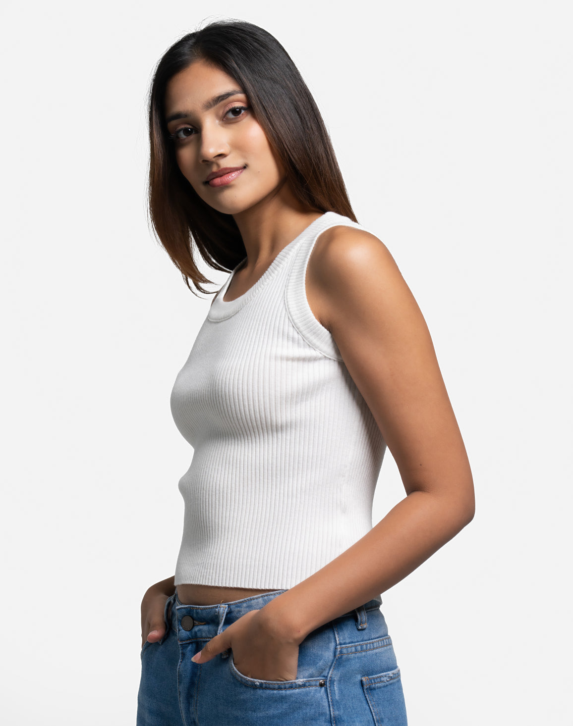 DEEDAT Wear Tank Top - White