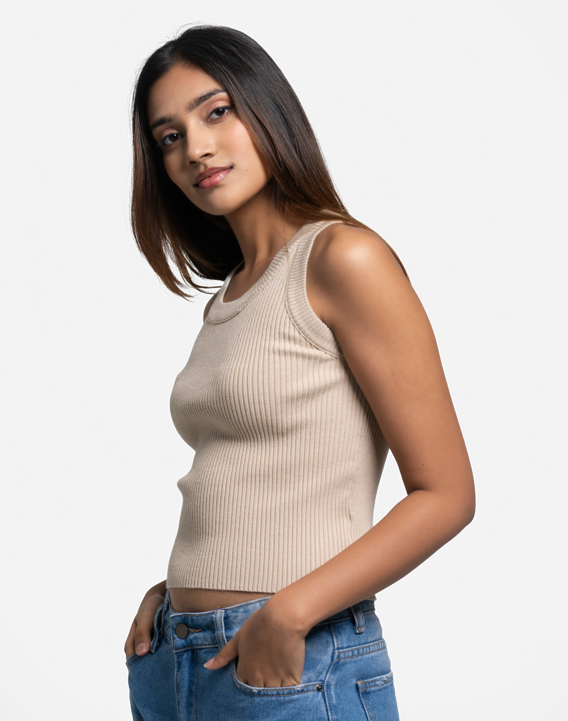 DEEDAT Wear Tank Top - Beige