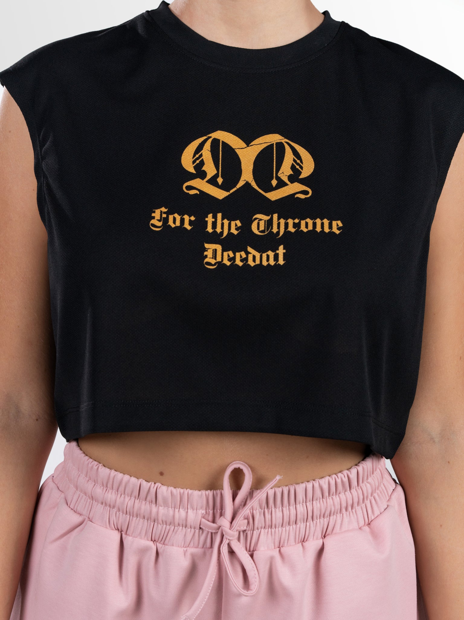 DEEDAT Only The Brave  Women Crew Neck Tee - Black