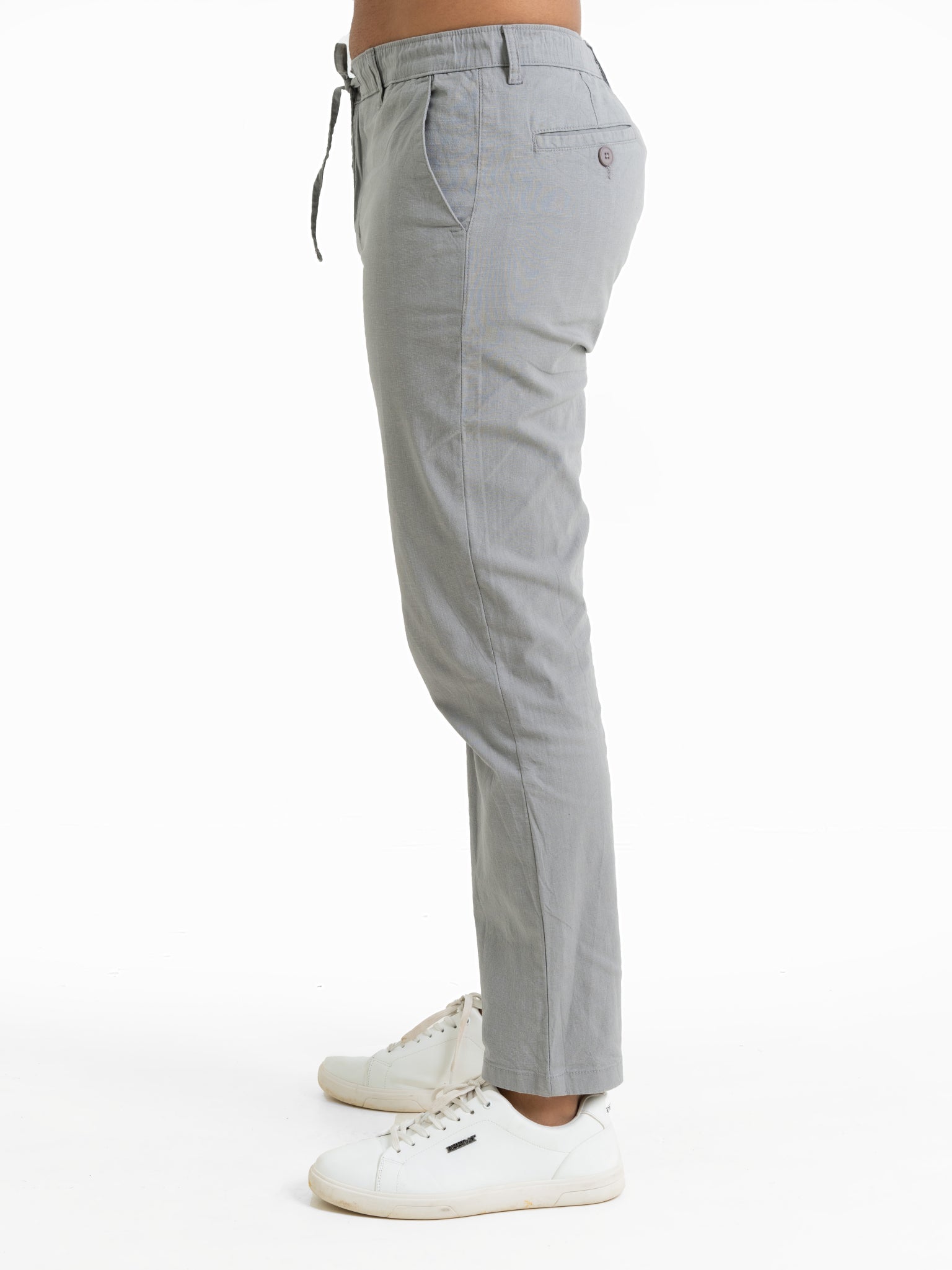 DEEDAT TUSCAN HUES Slim Fit Casual Pant - Grey