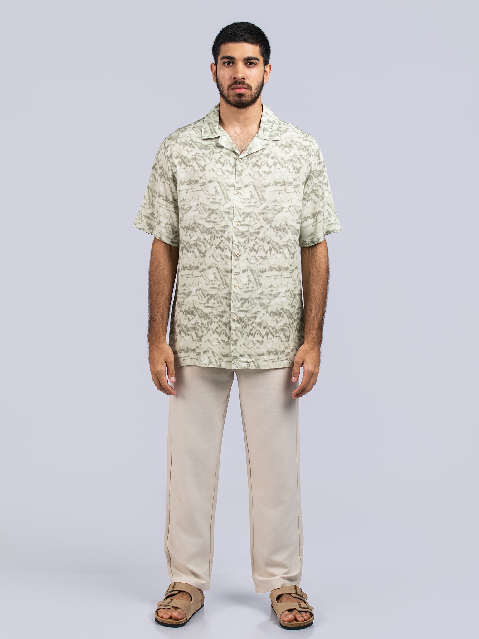 DEEDAT NATURE VERSE Regular Fit Casual Shirt - Green