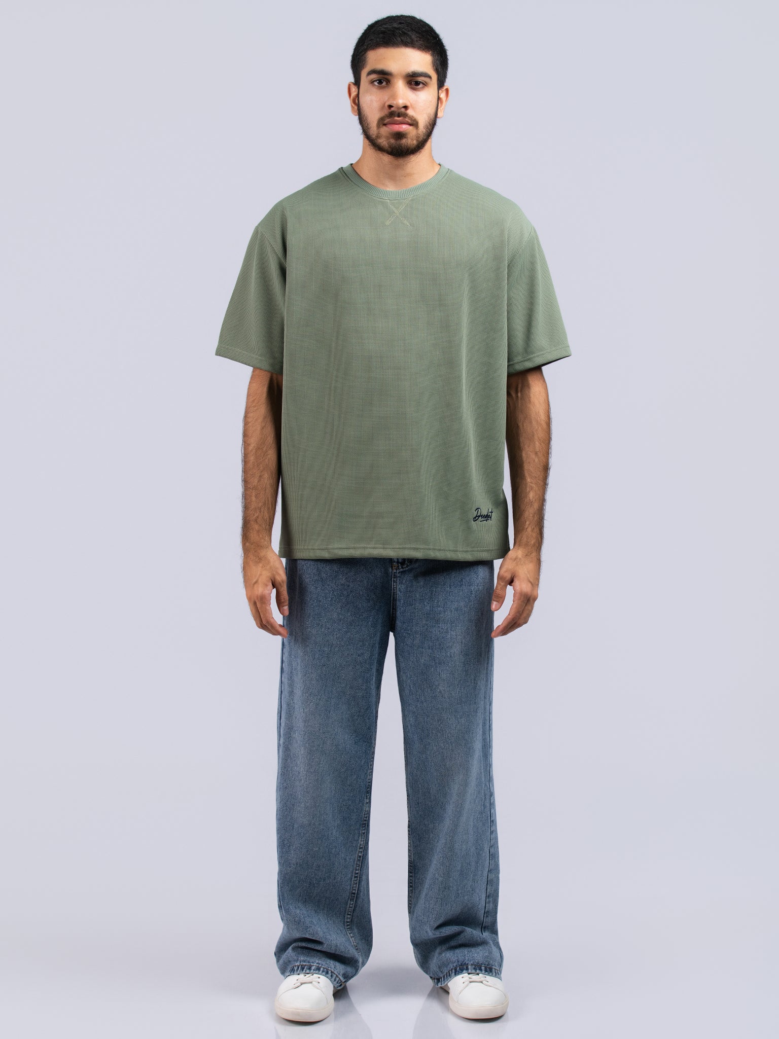 DEEDAT Oversized Tees - Sea Green