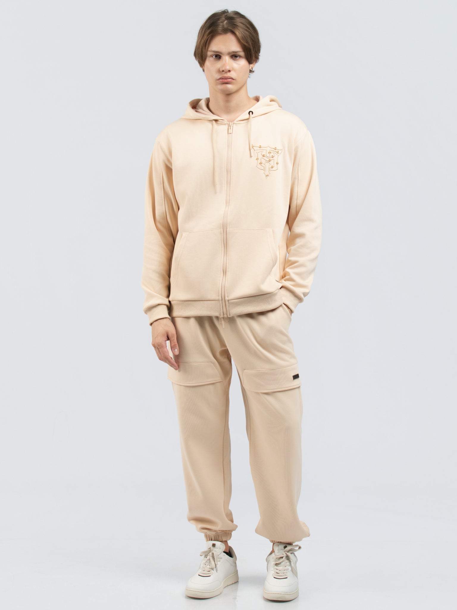 DEEDAT MNML WRLD Hoodie - Beige