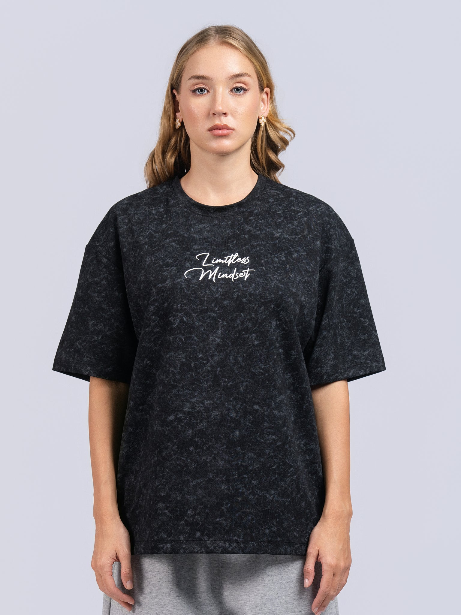 DEEDAT Women's Oversized Tees - Black