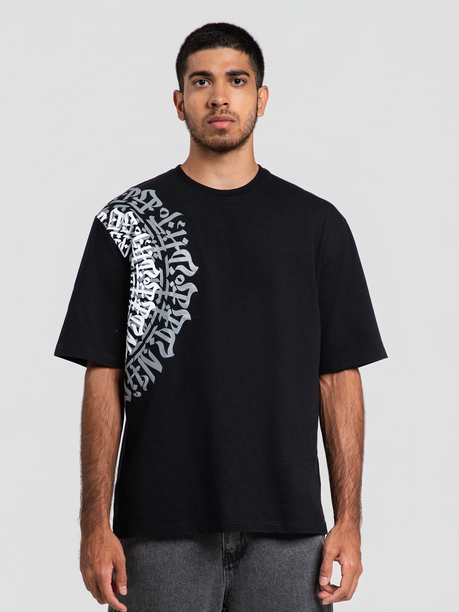 DEEDAT GOD'S PLAN MAVERIC Oversized Tees - Black