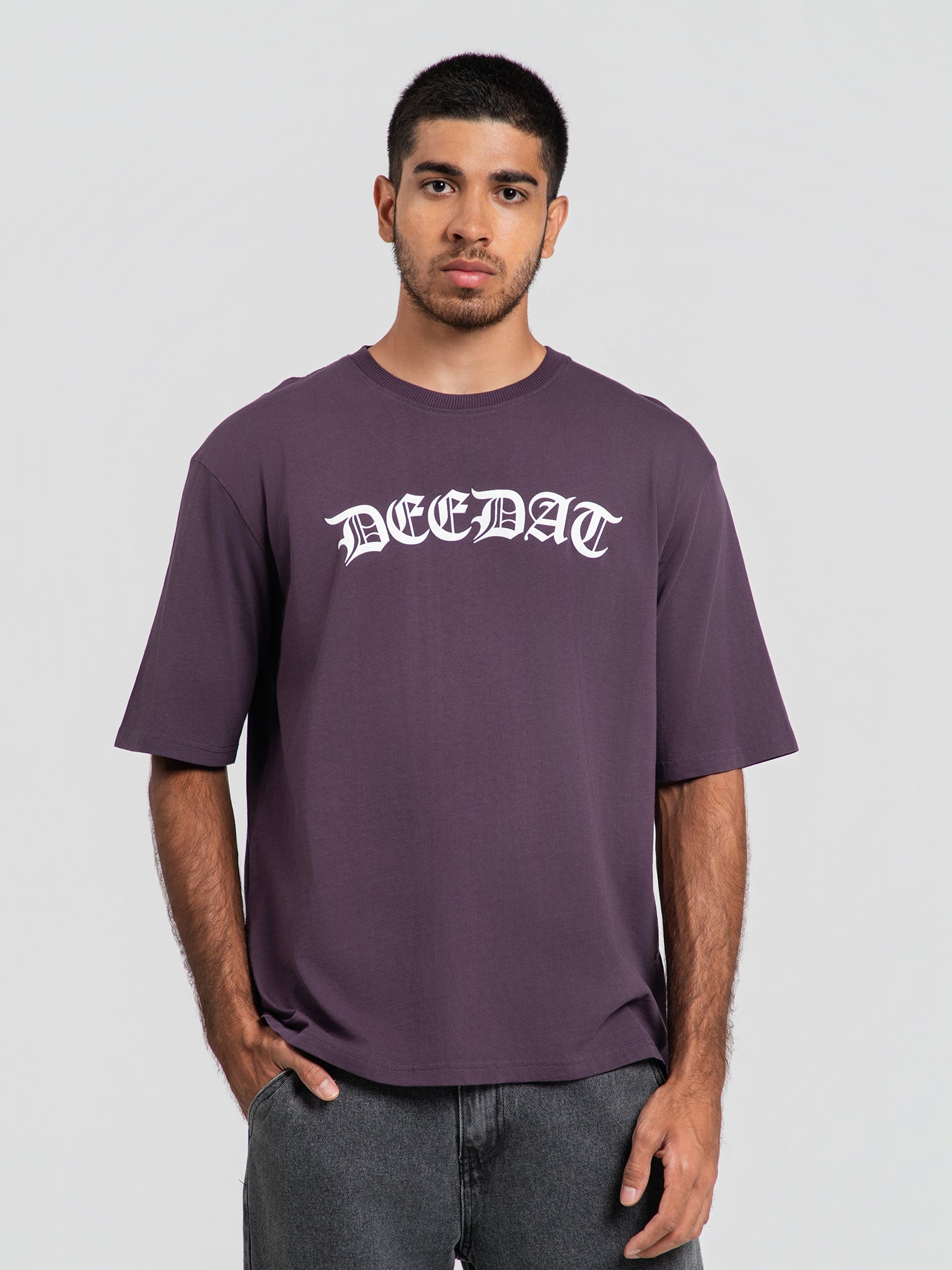DEEDAT GOD'S PLAN WALKER Oversized Tees - Purple