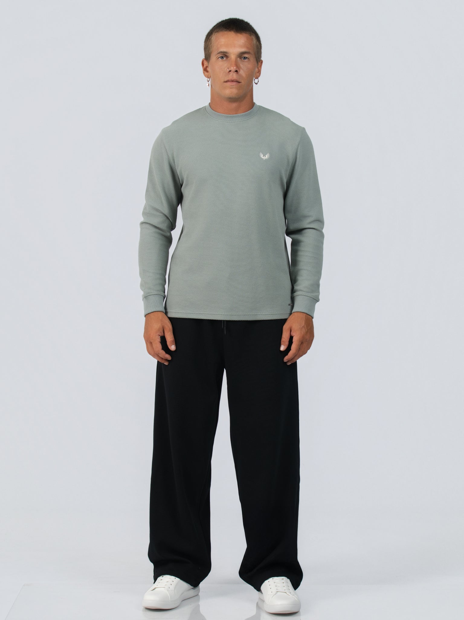 DEEDAT Loose Straight Casual Pant - Black