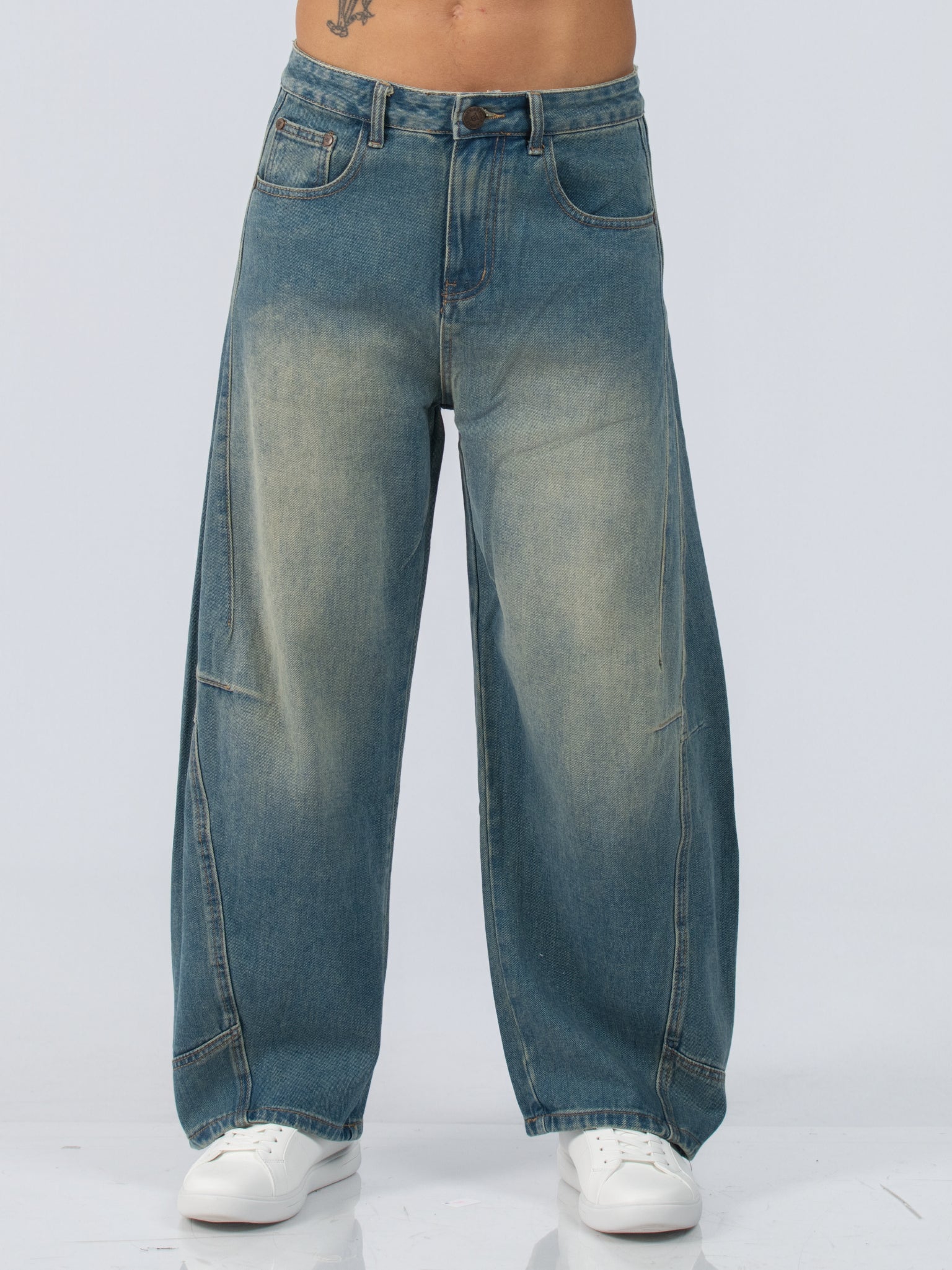 DEEDAT Oversize Jeans - Blue