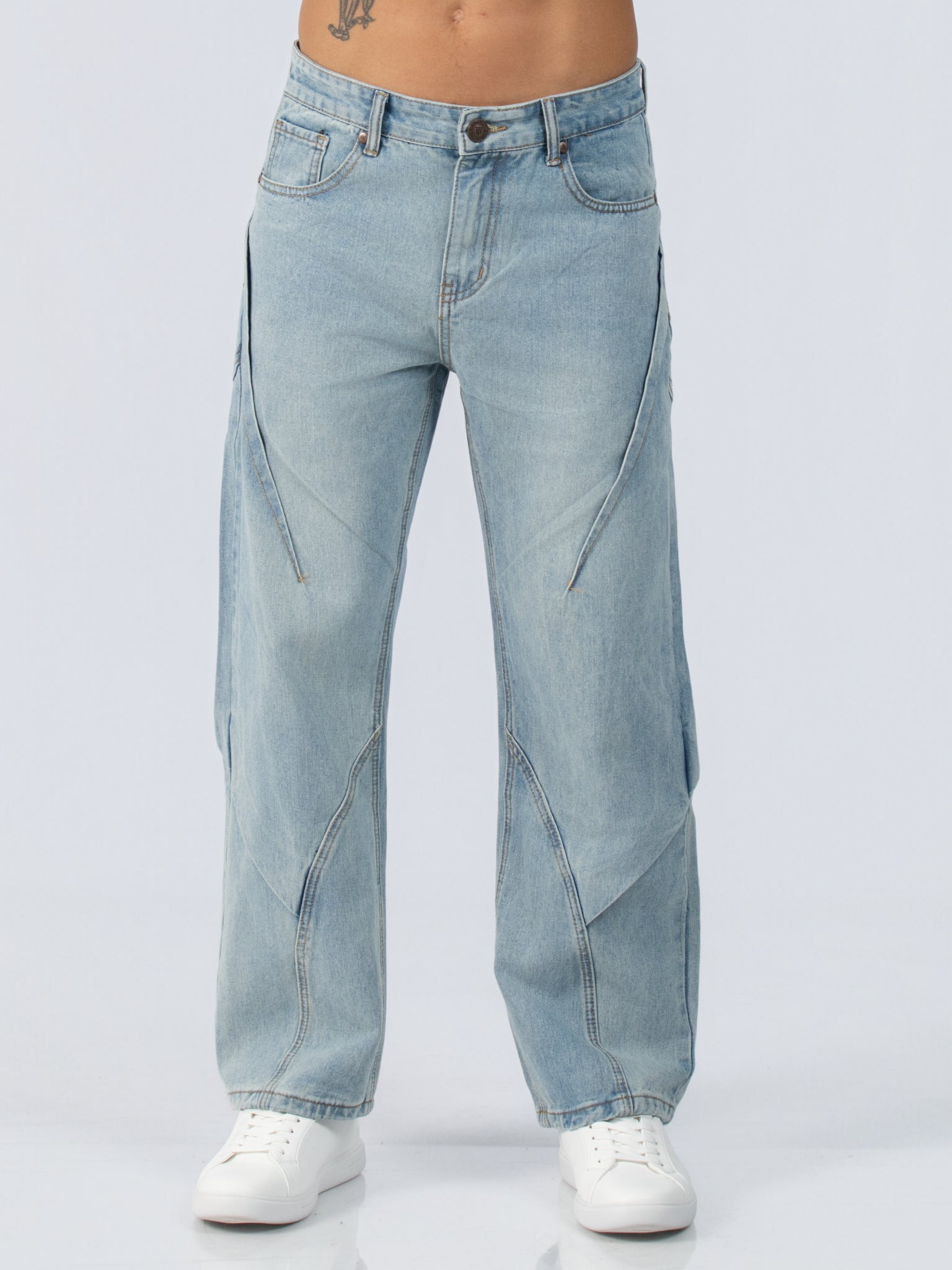 DEEDAT LOOSE STRAIGHT Fit Jeans - Blue