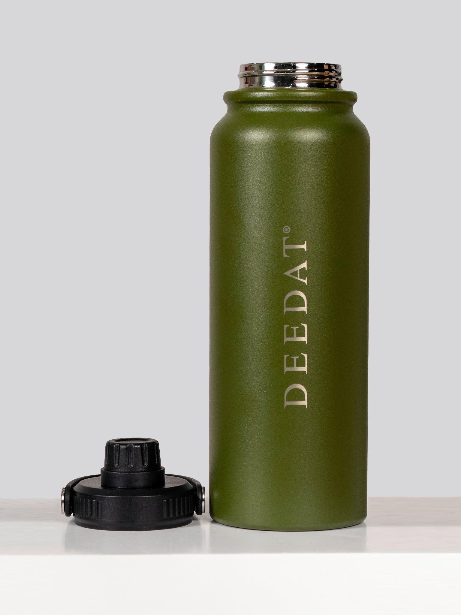 DEEDAT Stainless Steel Water Bottle 1200 ML - Army Green