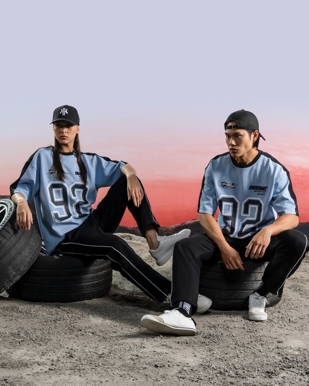 DEEDAT SUPREMACY Maximo Oversized Tees - Blue