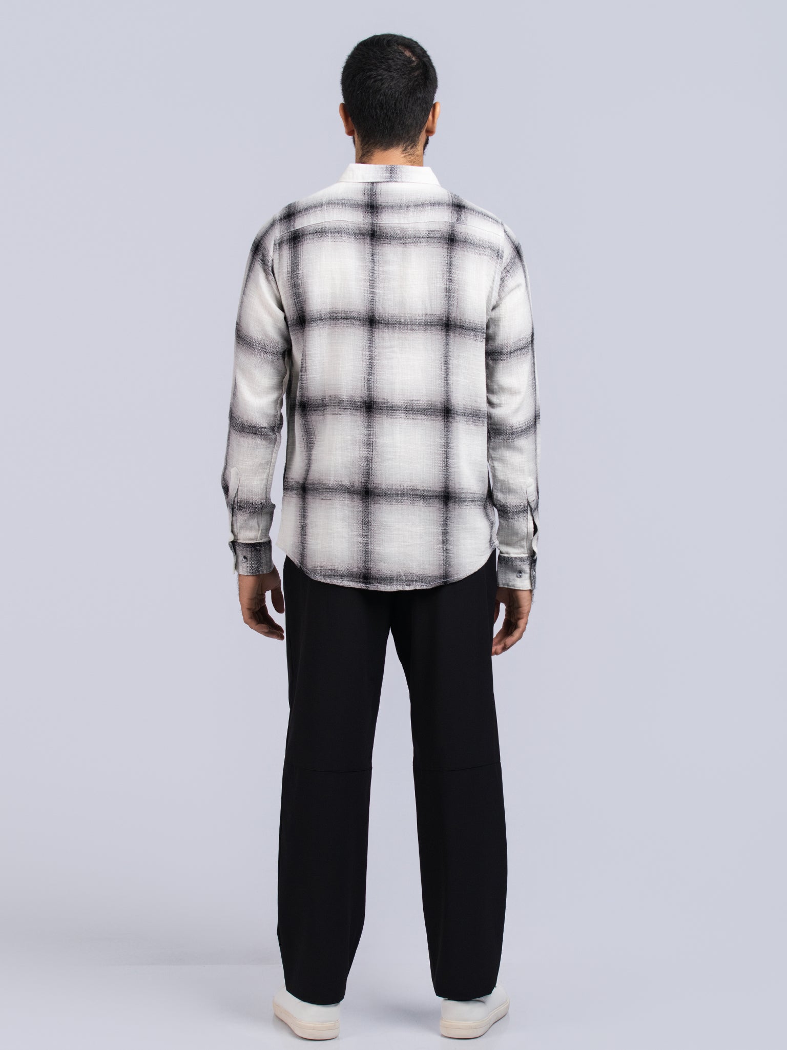 DEEDAT Slim Fit Long Sleeve Shirt - Grey