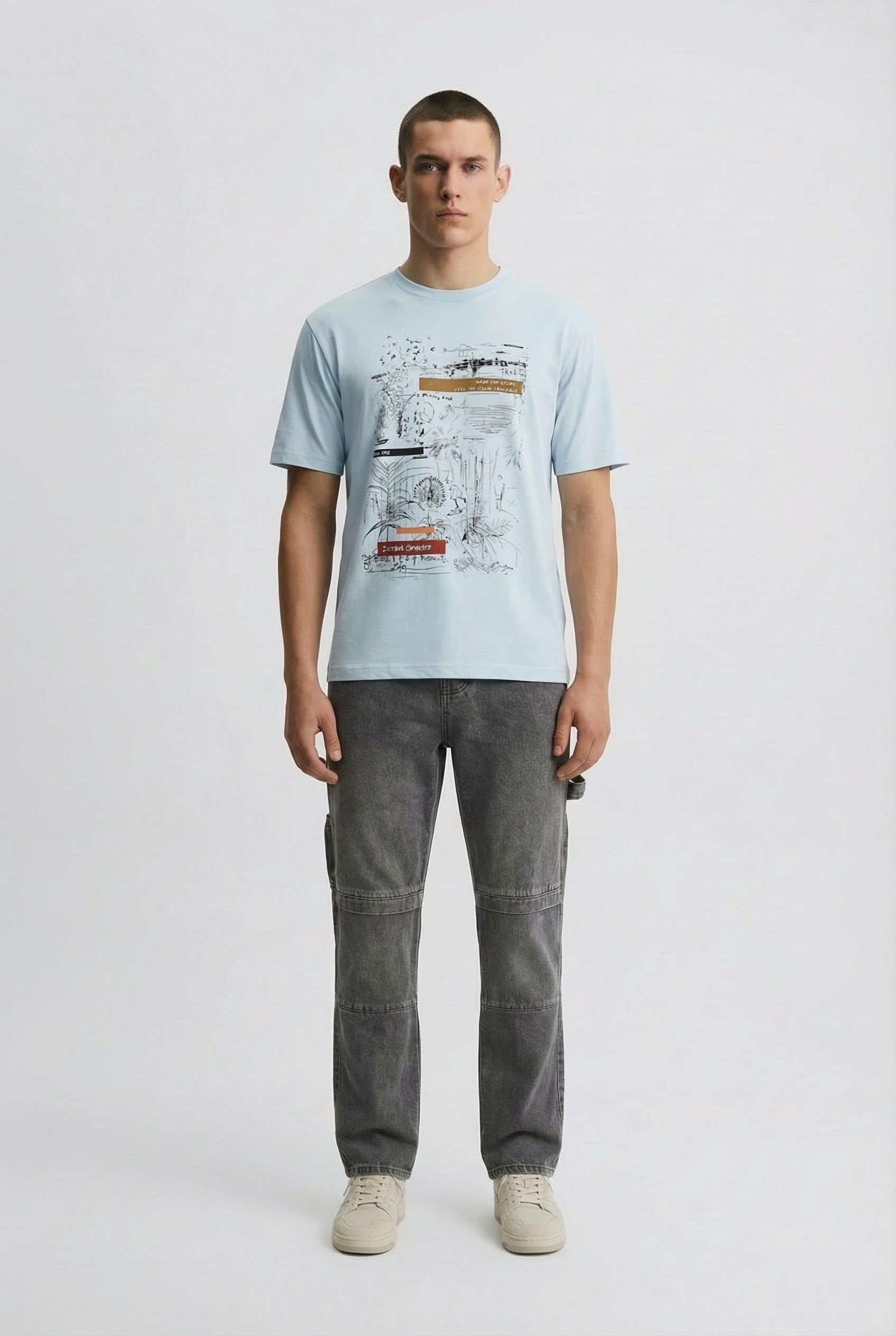 DEEDAT CHRONICLES MAVERICK Oversized Tees - Blue