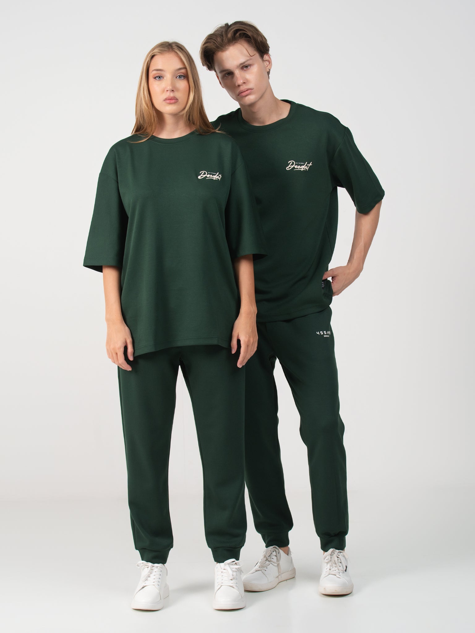 DEEDAT  Crew Neck Tee Shirt - Green