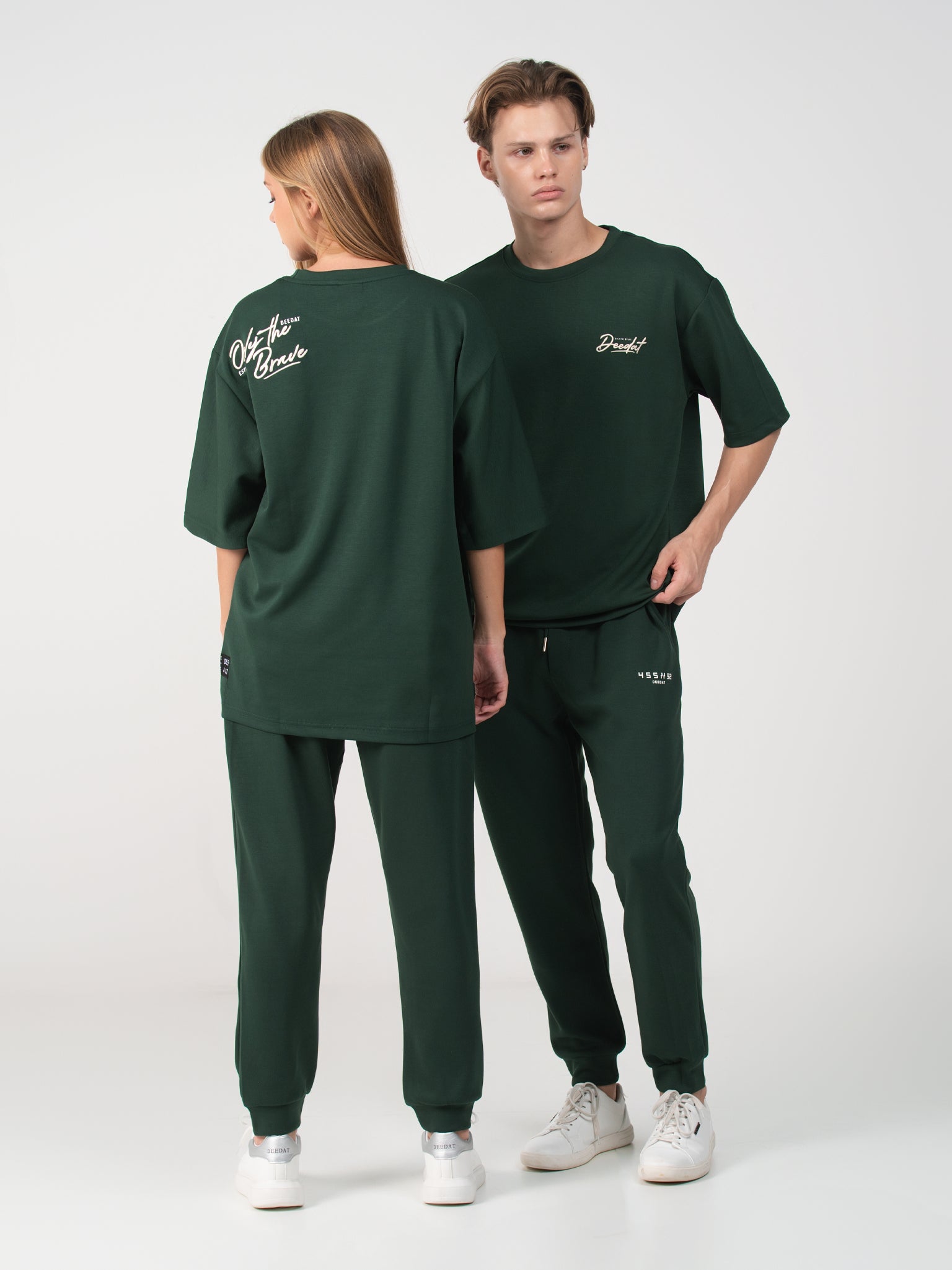 DEEDAT  Crew Neck Tee Shirt - Green