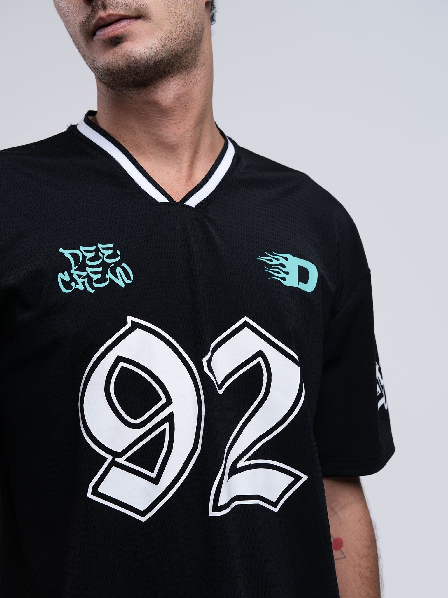 DEEDAT Fueled By Freedom Oversized Tee Shirt - Black