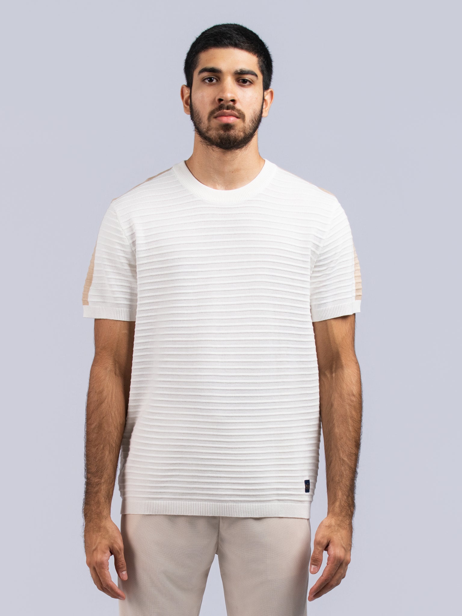 DEEDAT PORTOFINO Slim Fit Tee Shirt - White