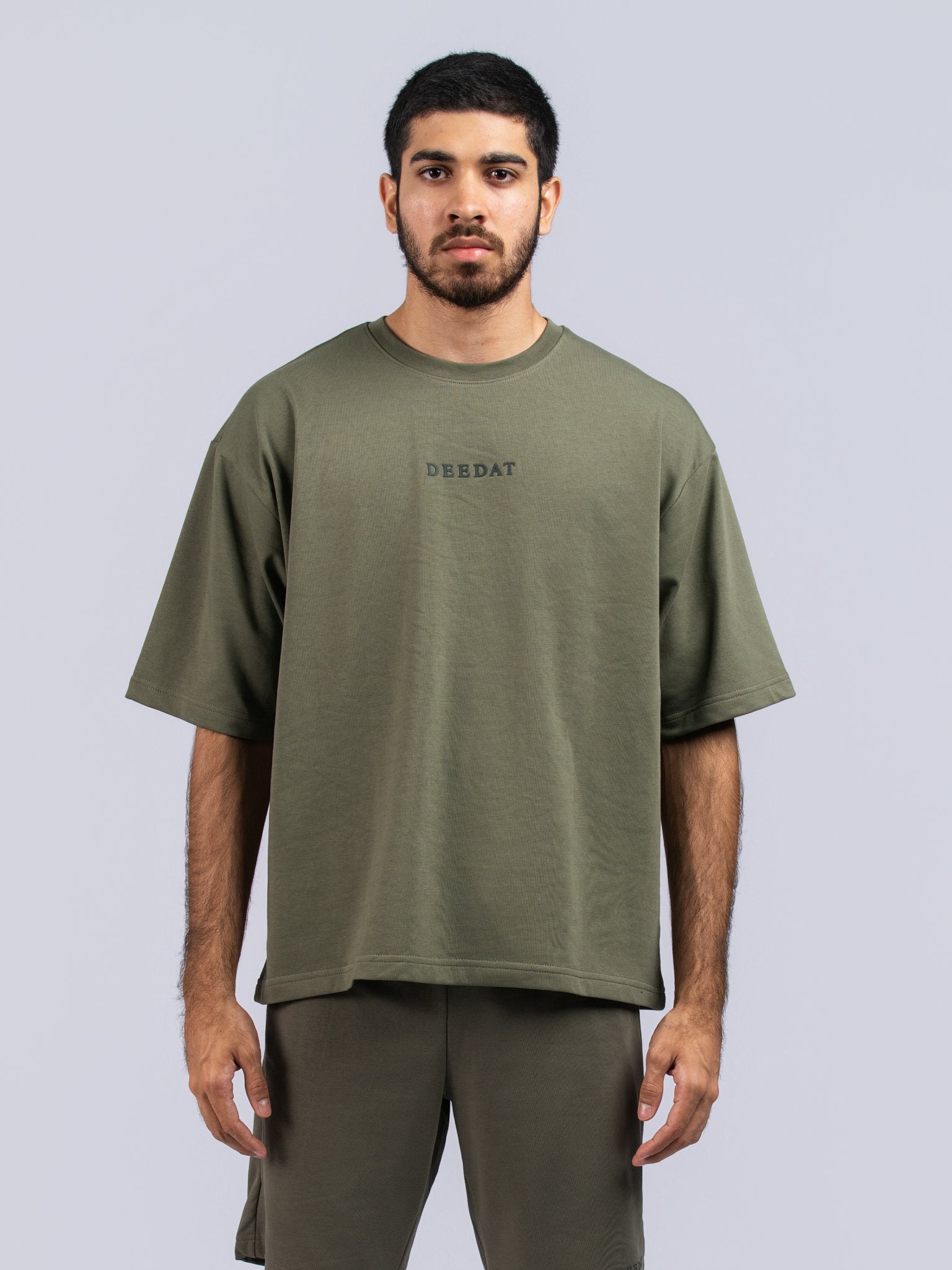 DEEDAT Oversized Tees - Khaki