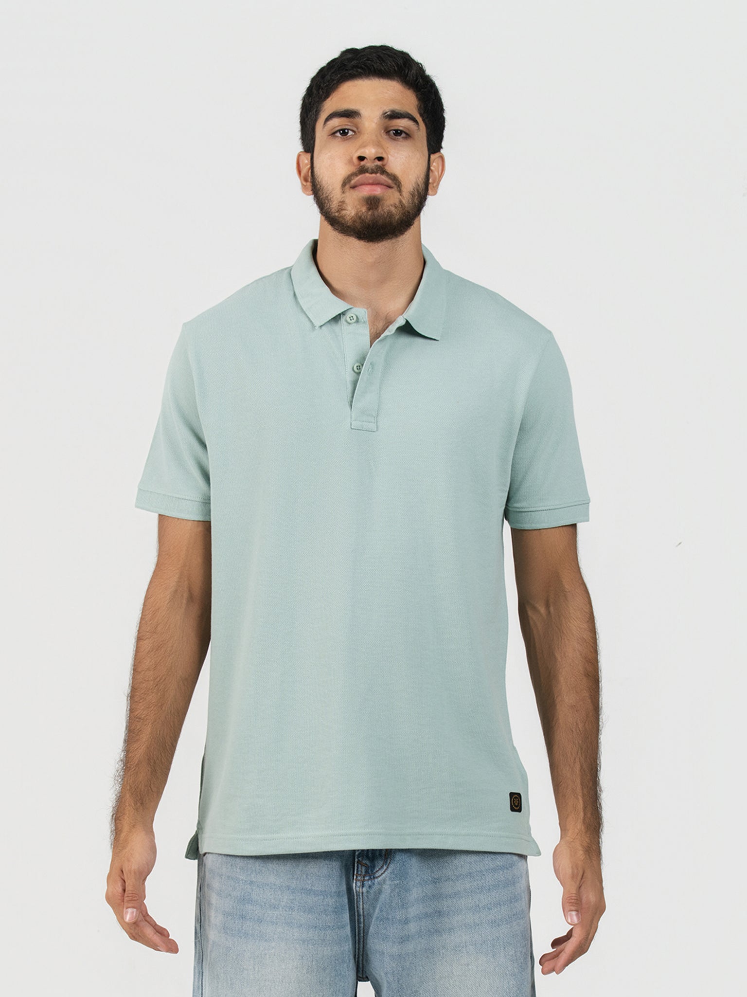 DEEDAT Polo Regular Fit Tees - Sea Green