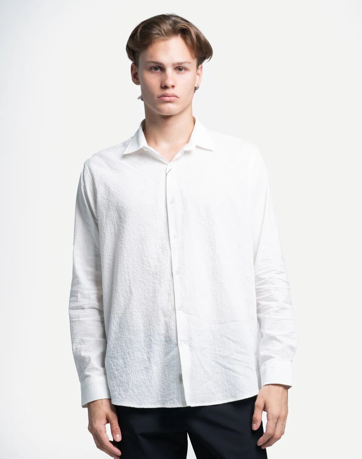 DEEDAT Regular Fit Long Sleeve Shirt - White
